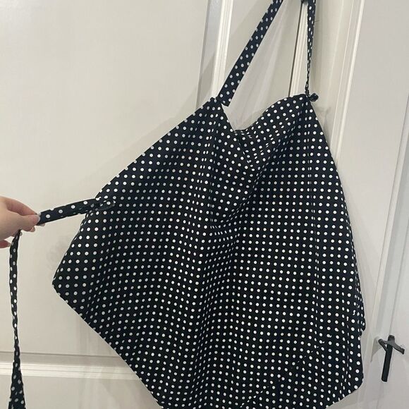 Aprons Polka dot black and white orange apron triangle style cooking crafts J299 - Picture 7 of 9